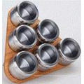 Stainless Steel Magnetic Spice Rack (CL1Z-J0604-6J)